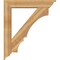 Ekena Millwork Balboa Traditional Rough Sawn Bracket w/ Offset Brace, Western Red Cedar, 8"W x 42"D x 48"H BKT0806X42X48BOA01RWR - alternate 4